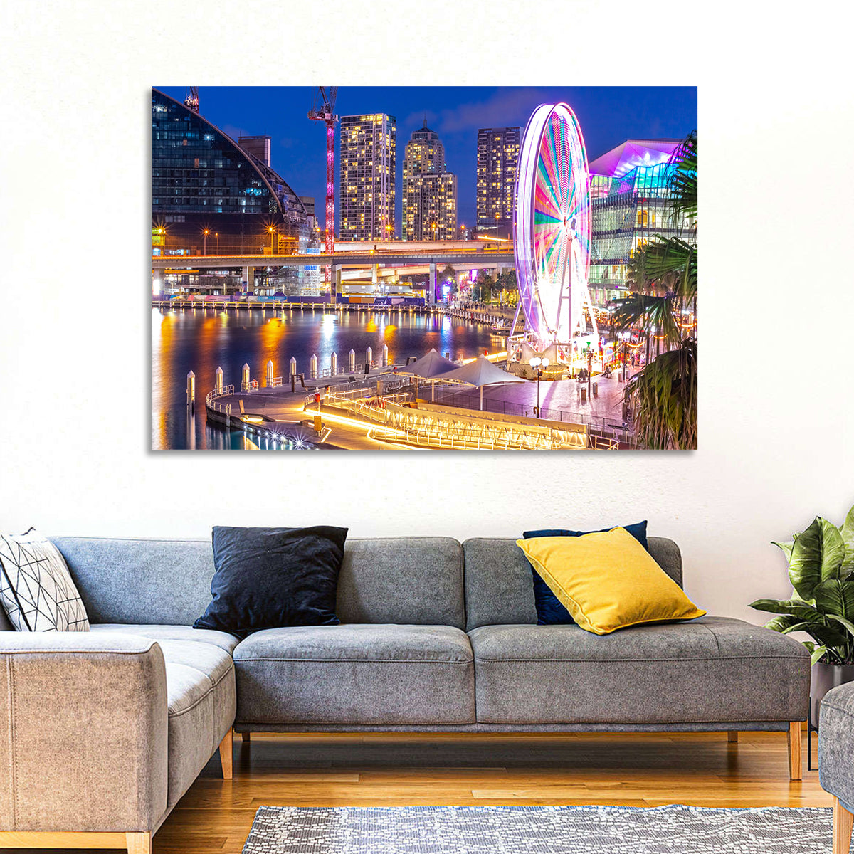 Darling Harbour Nightscape Wall Art