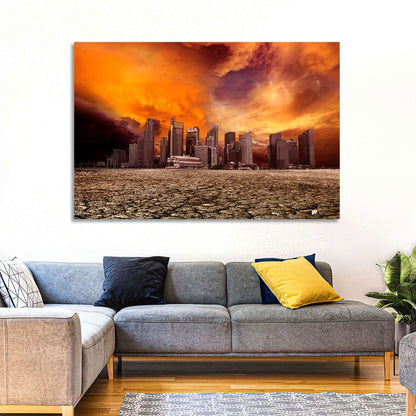 Desolate Singapore Skyline Wall Art