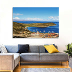 Isla Del Sol Village on Lake Titicaca Wall Art