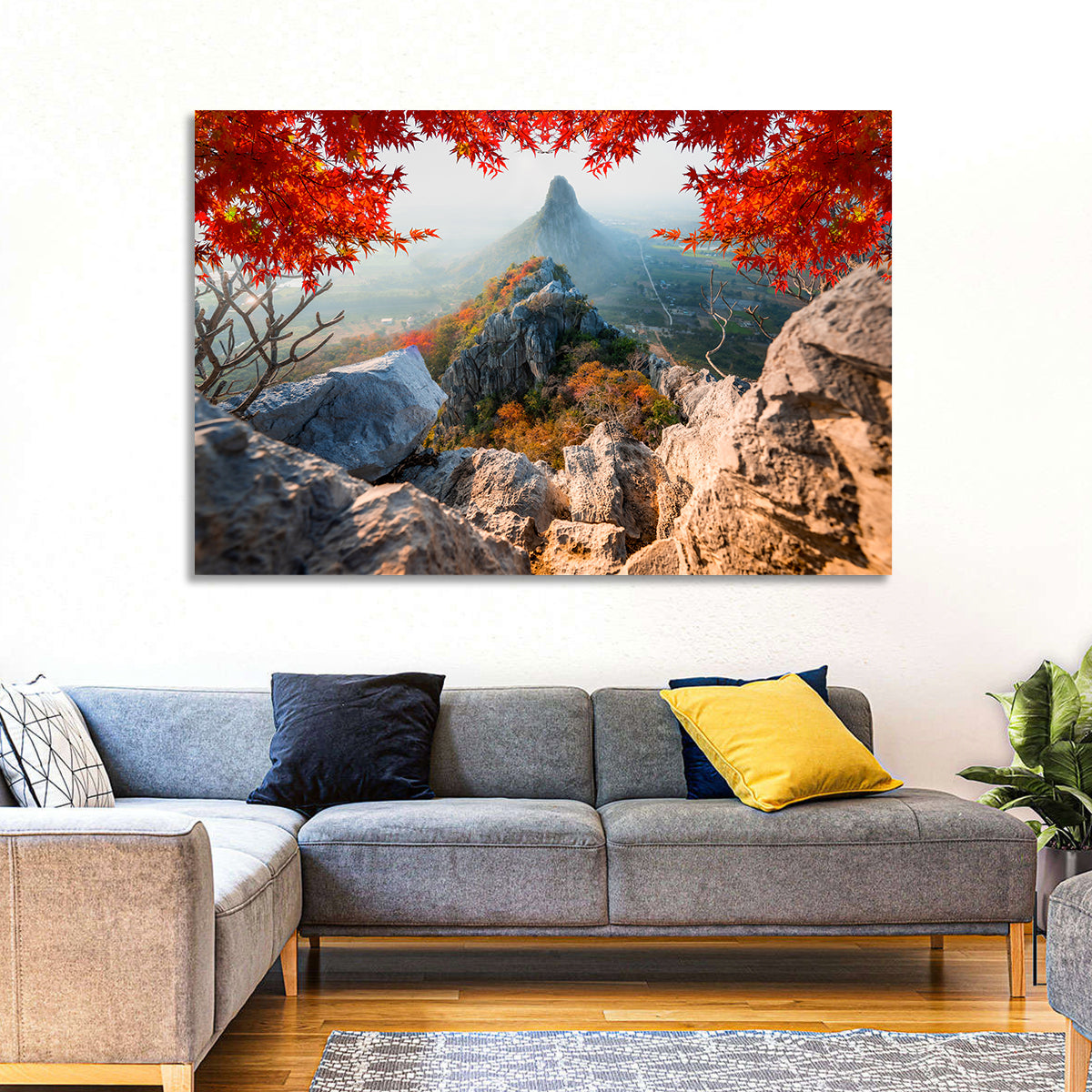 Khao Nor Maple Framed Peak Wall Art