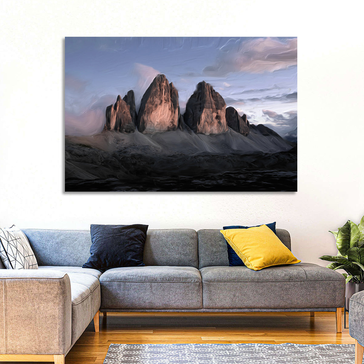 Tre Cime at Dusk Wall Art