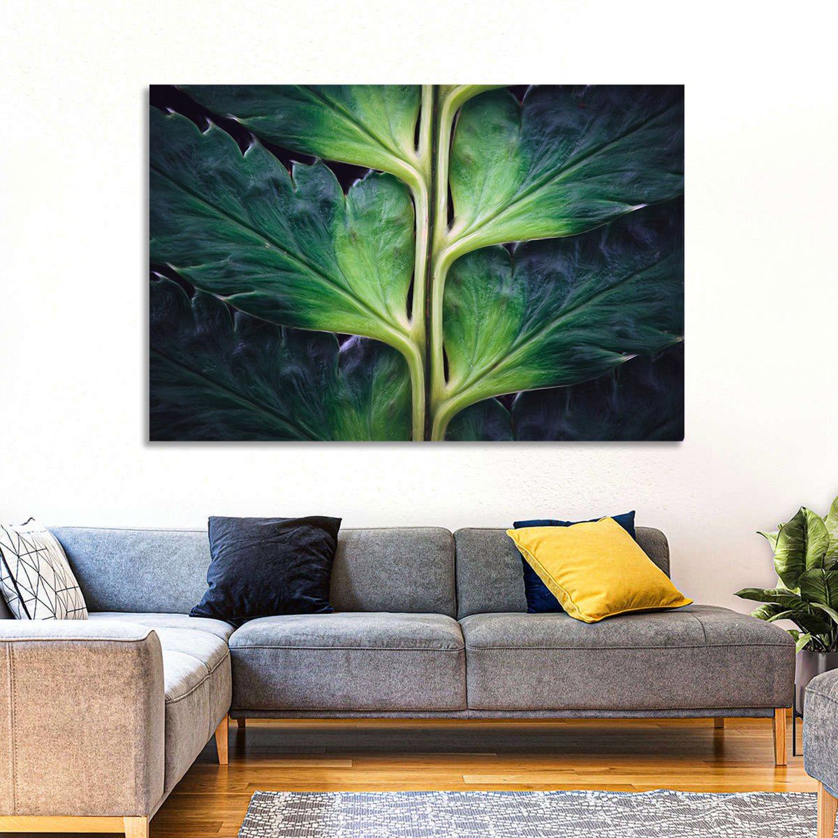 Fern Stem Macro Study Wall Art