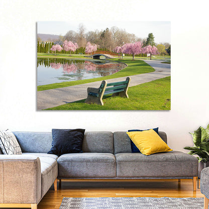 Harrisburg Park Cherry Blossoms Wall Art
