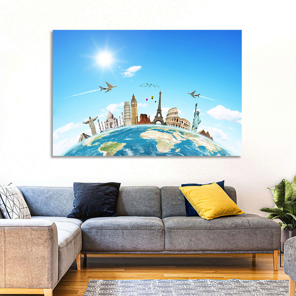World Monuments Montage Wall Art