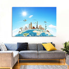 World Monuments Montage Wall Art