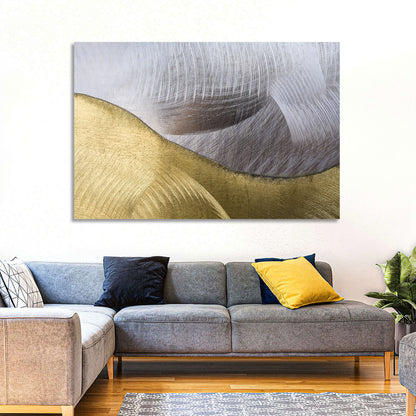 Thin Line Metallic Abstract Wall Art