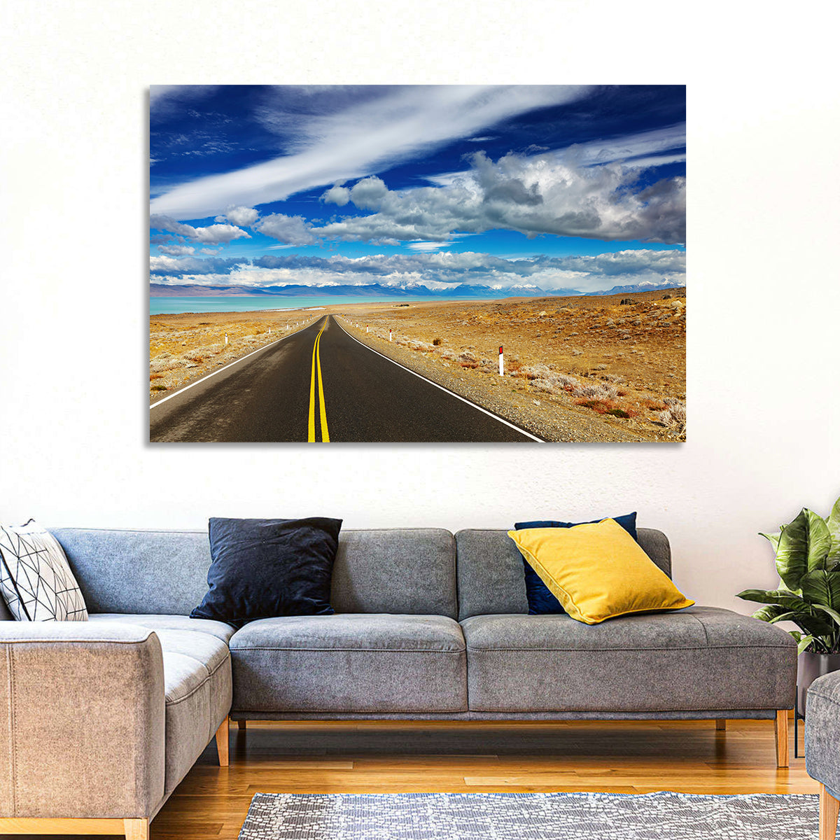 Road to Viedma Lake, Patagonia Wall Art in a room, landscape