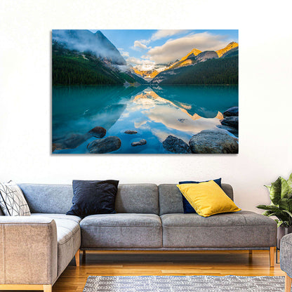 Lake Louise Sunrise Reflection Wall Art