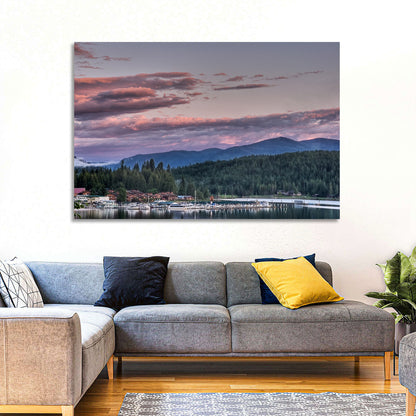 Lake Pend Oreille Twilight Reflection Wall Art