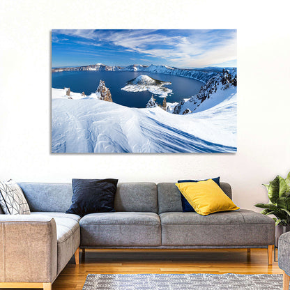 Crater Lake with Wizard Island Wall Art