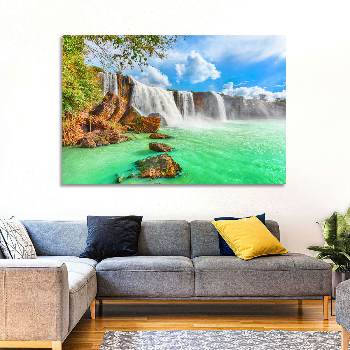 Dry Nur Waterfall Wall Art