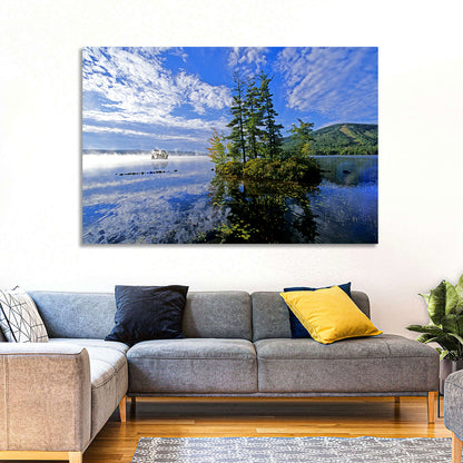 Misty Maine Lake Wall Art