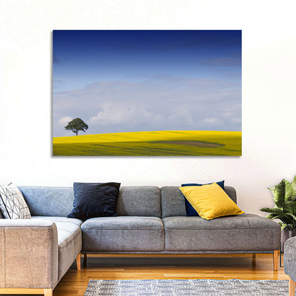 Mountain Rapeseed Field Wall Art