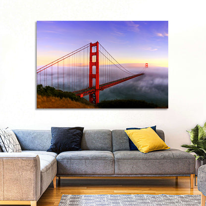 Foggy Golden Gate Bridge Wall Art