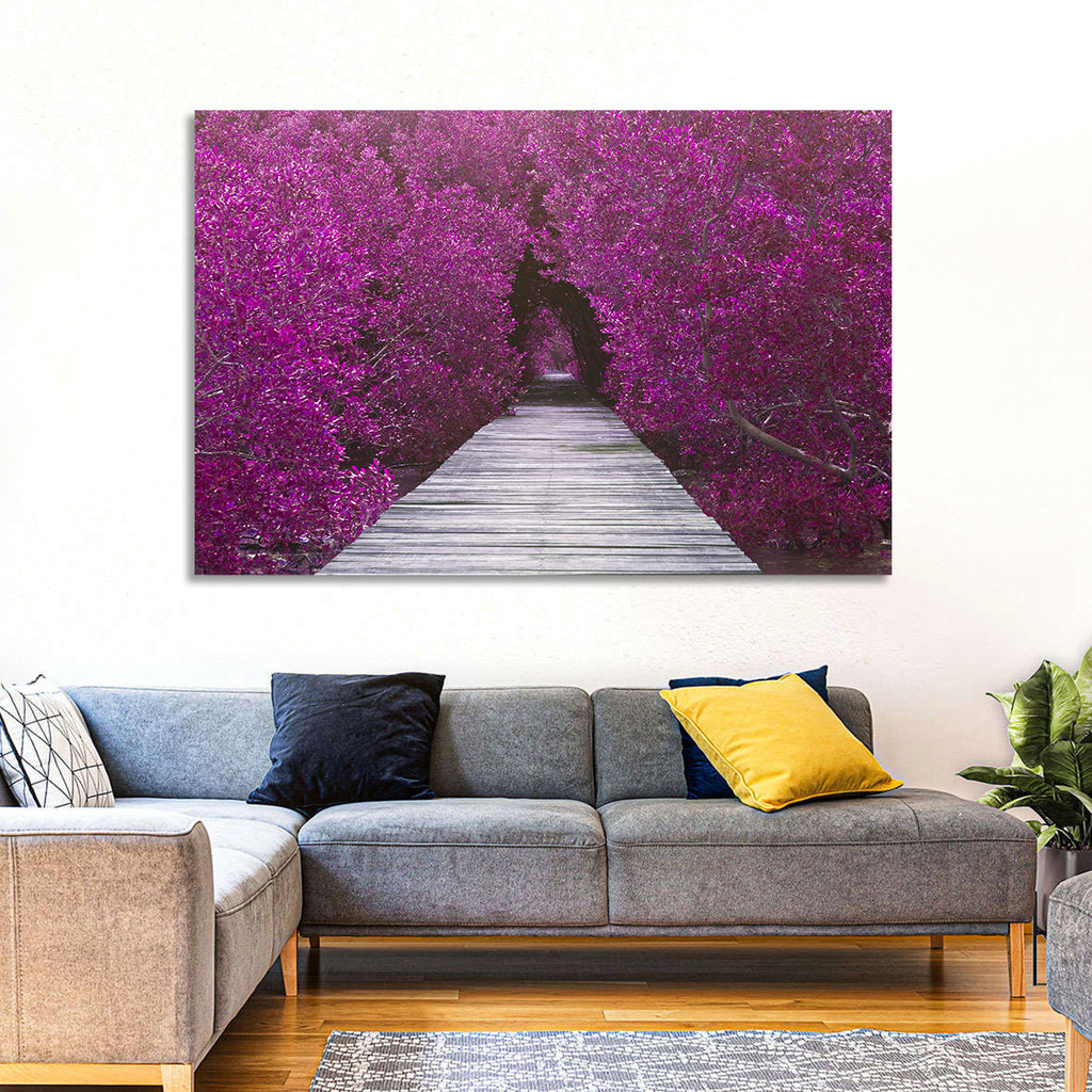 Magenta Mangrove Pathway Wall Art