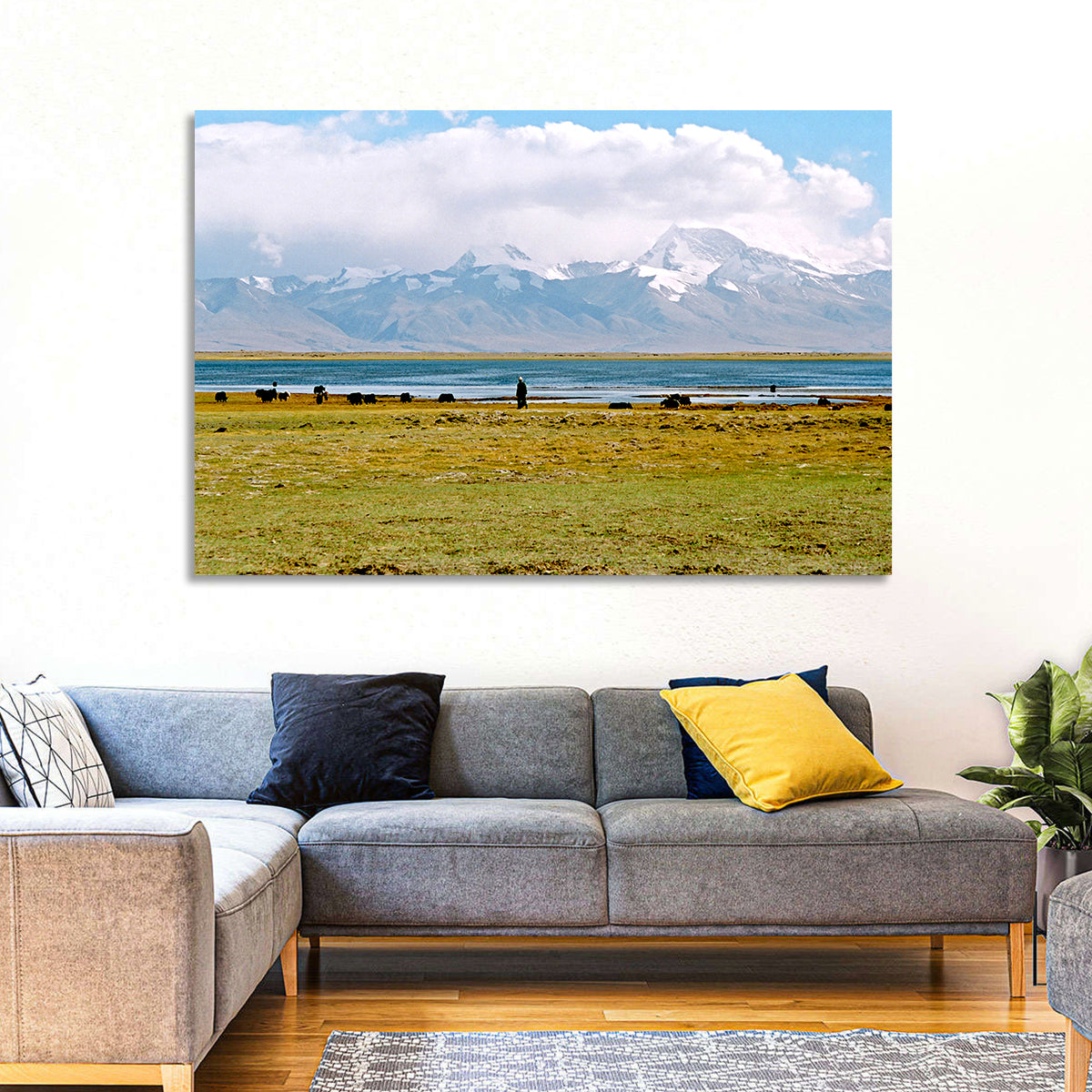 Mount Kailash from Lake Manasarovar Wall Art