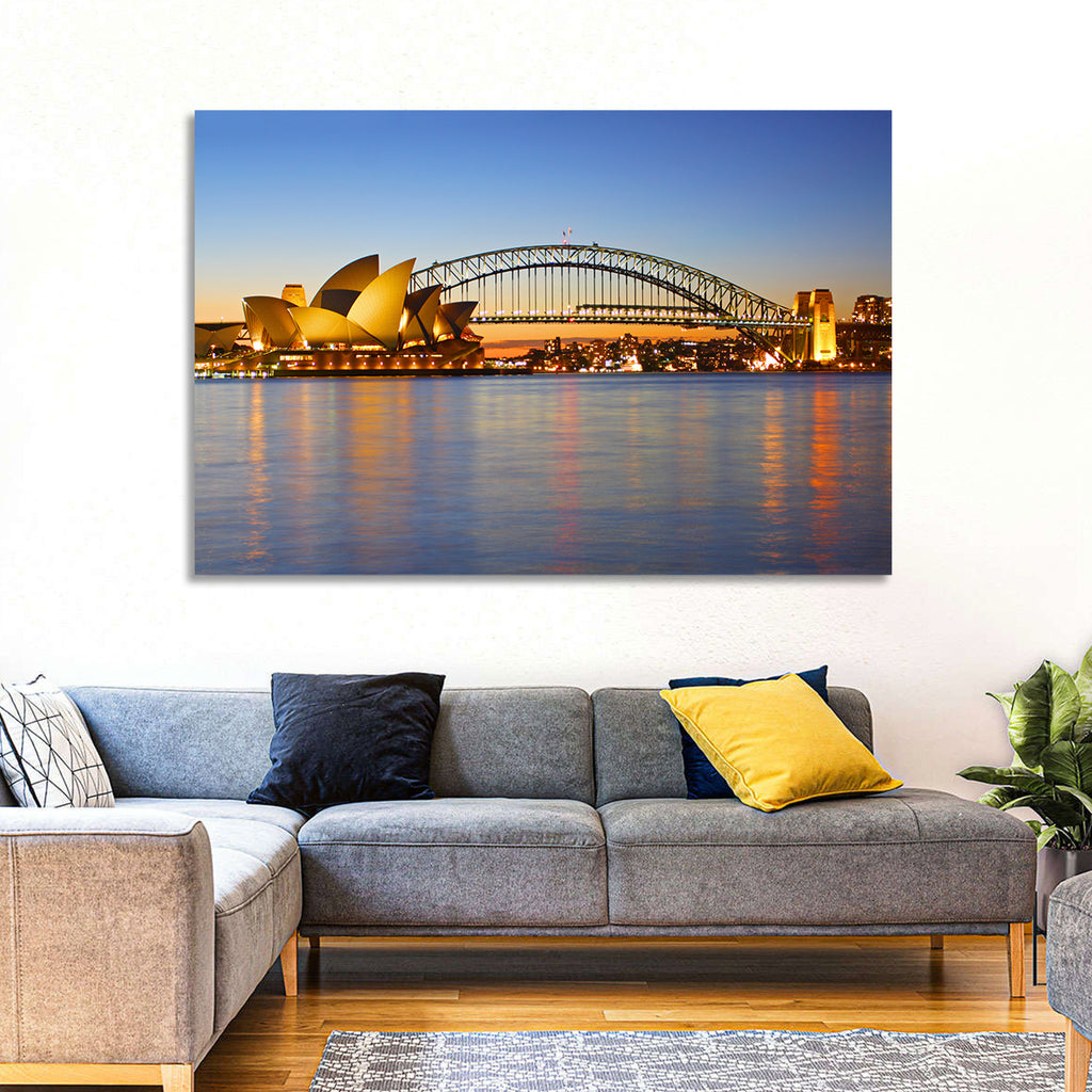 Sydney Harbour Bridge and Opera House Wall Art