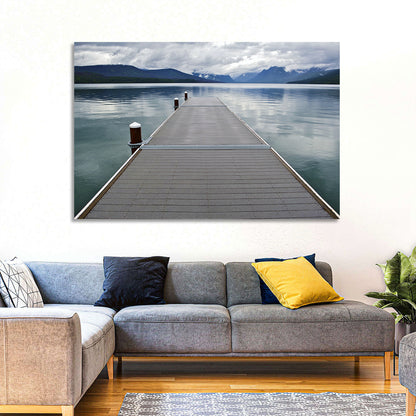 Lake Mcdonald Wooden Dock Wall Art