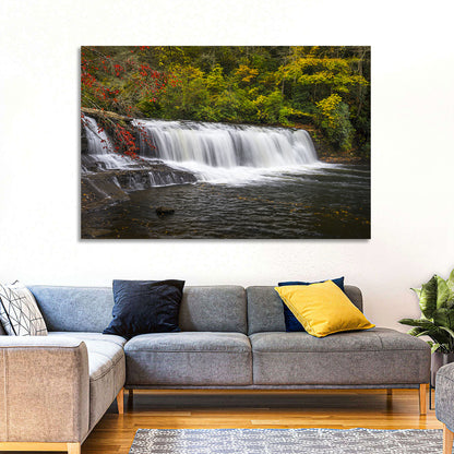 Dupont State Forest Autumn Waterfall Stream Wall Art