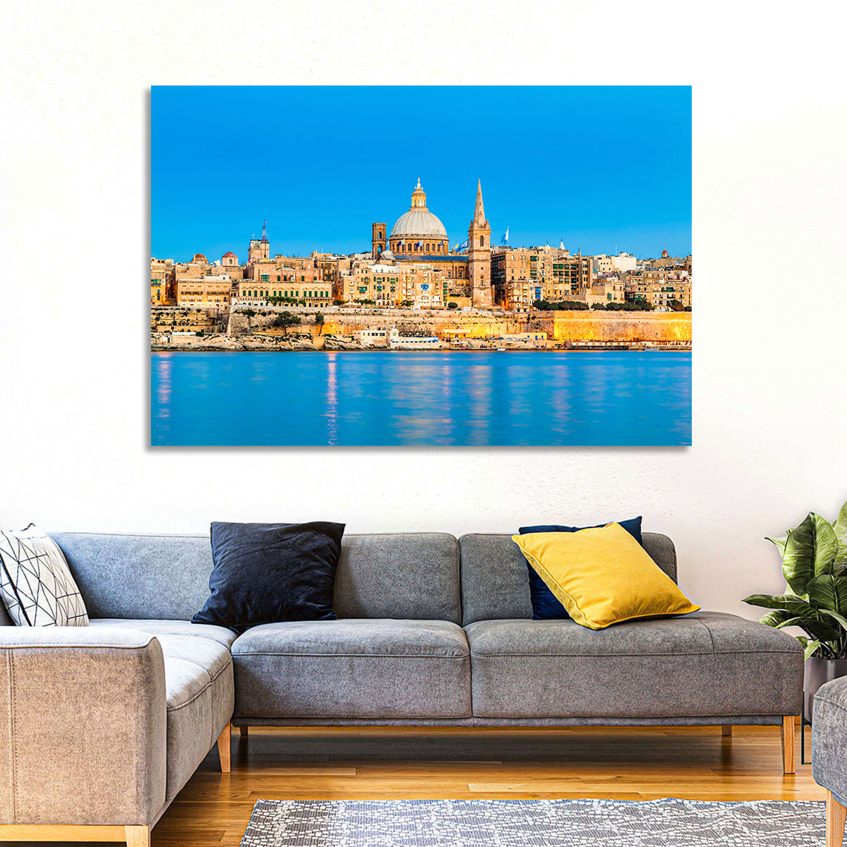 Valletta Waterfront Skyline Wall Art