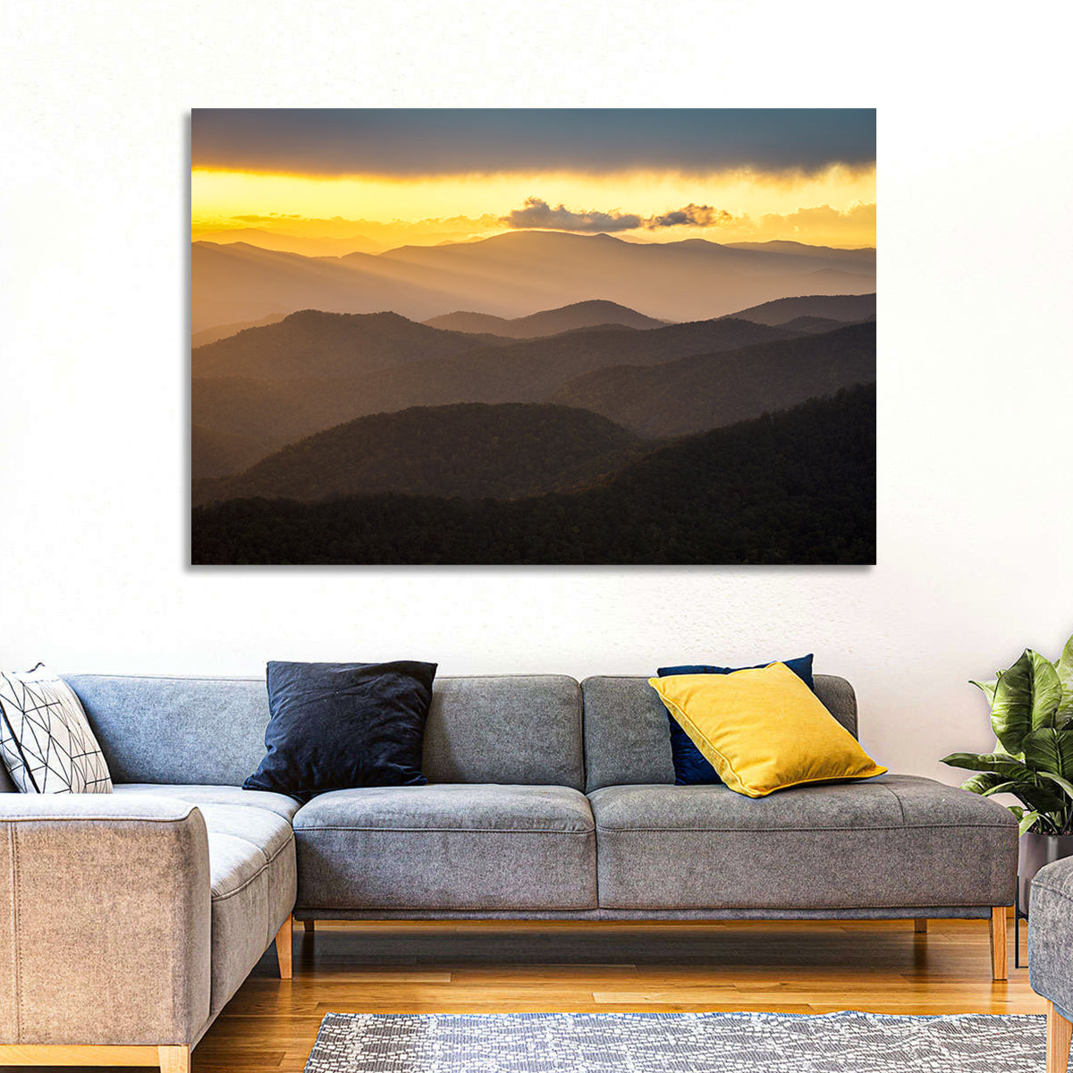 Southern Appalachian Sunset Wall Art