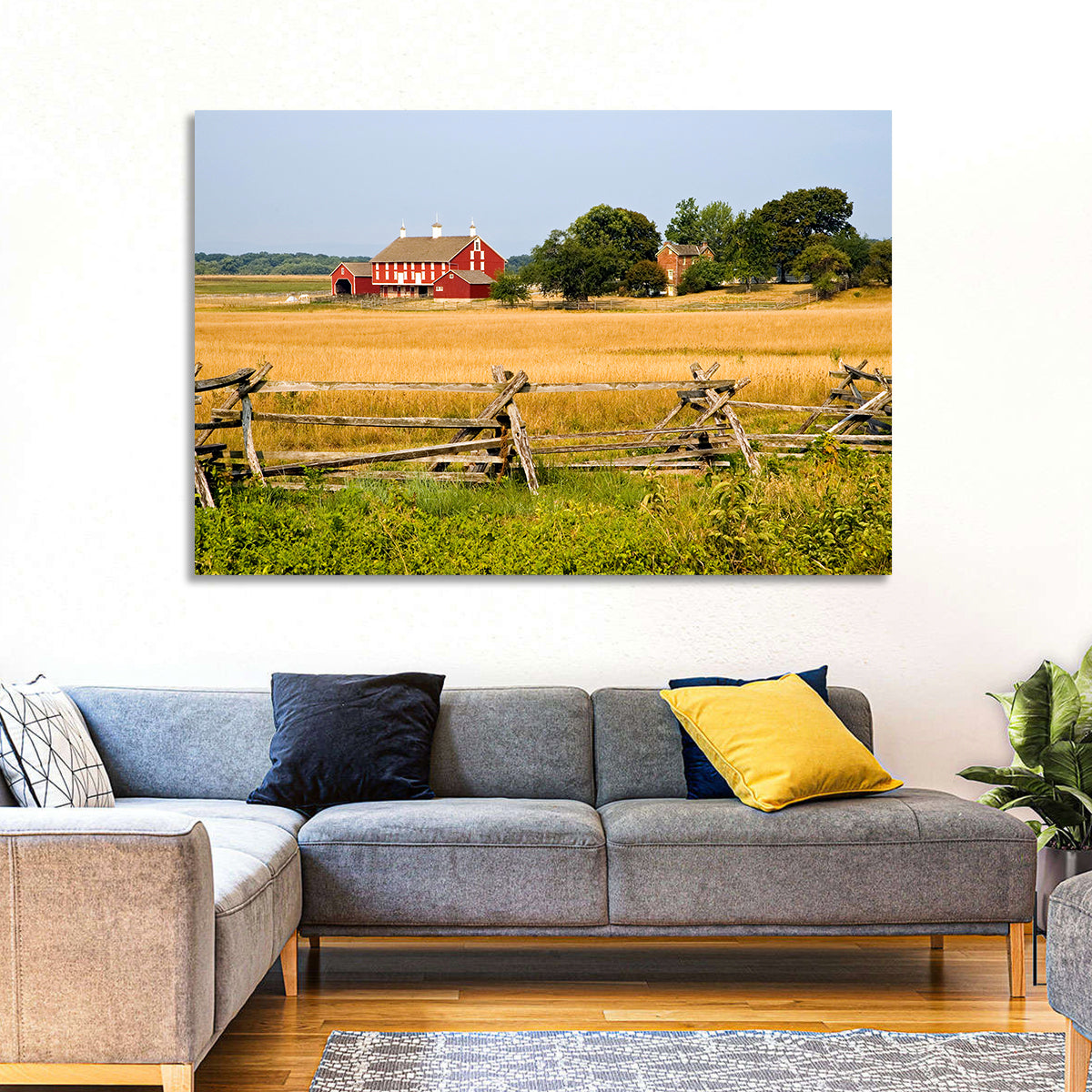 Gettysburg Farm Field Wall Art