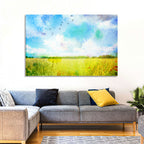 Watercolor Wildflower Field Wall Art