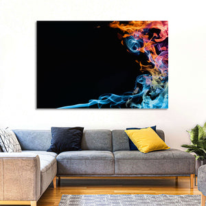 Glowing Fire Abstract Wall Art