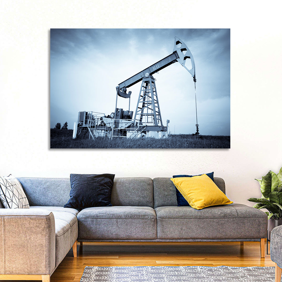 Oil Pump Jack 1211 Wall Art