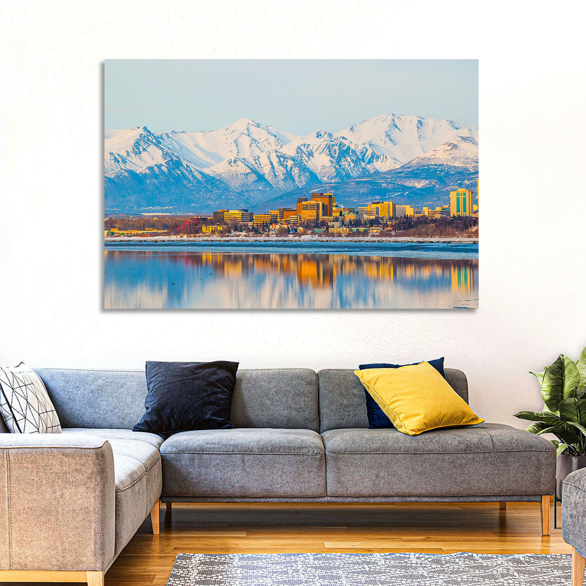 Anchorage Morning Skyline Wall Art