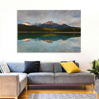 Patricia Lake Golden Hour Reflection Wall Art