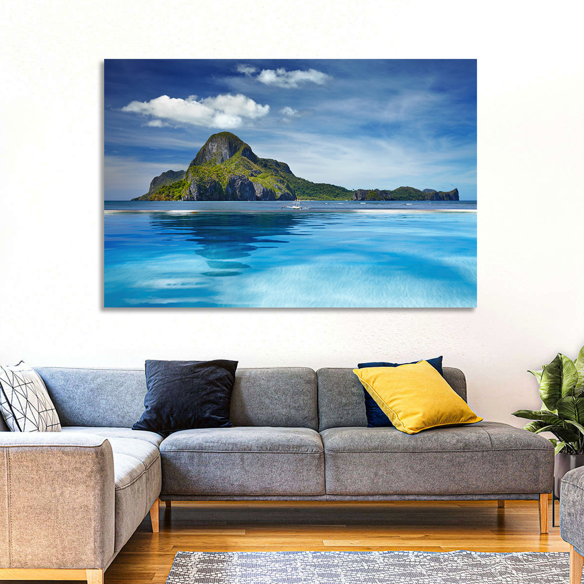 Cadlao Island Wall Art in a room, landscape