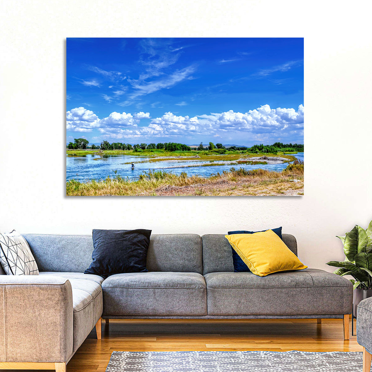 Snake River Fly Fishing, Idaho Wall Art