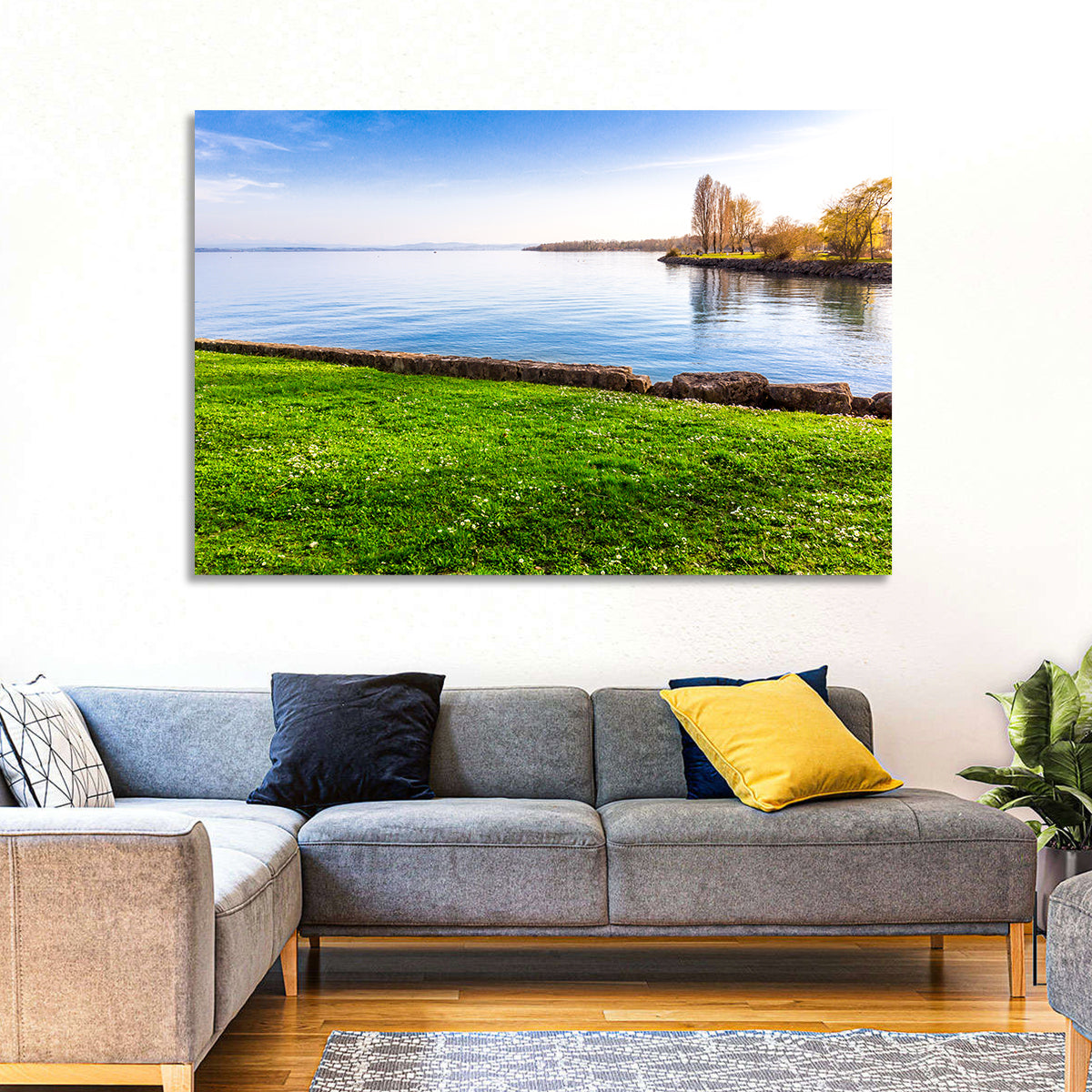 Lake Neuchatel Meadow Wall Art