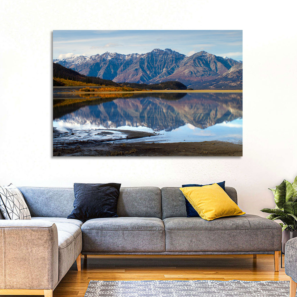 Kluane Lake Autumn Reflection Wall Art