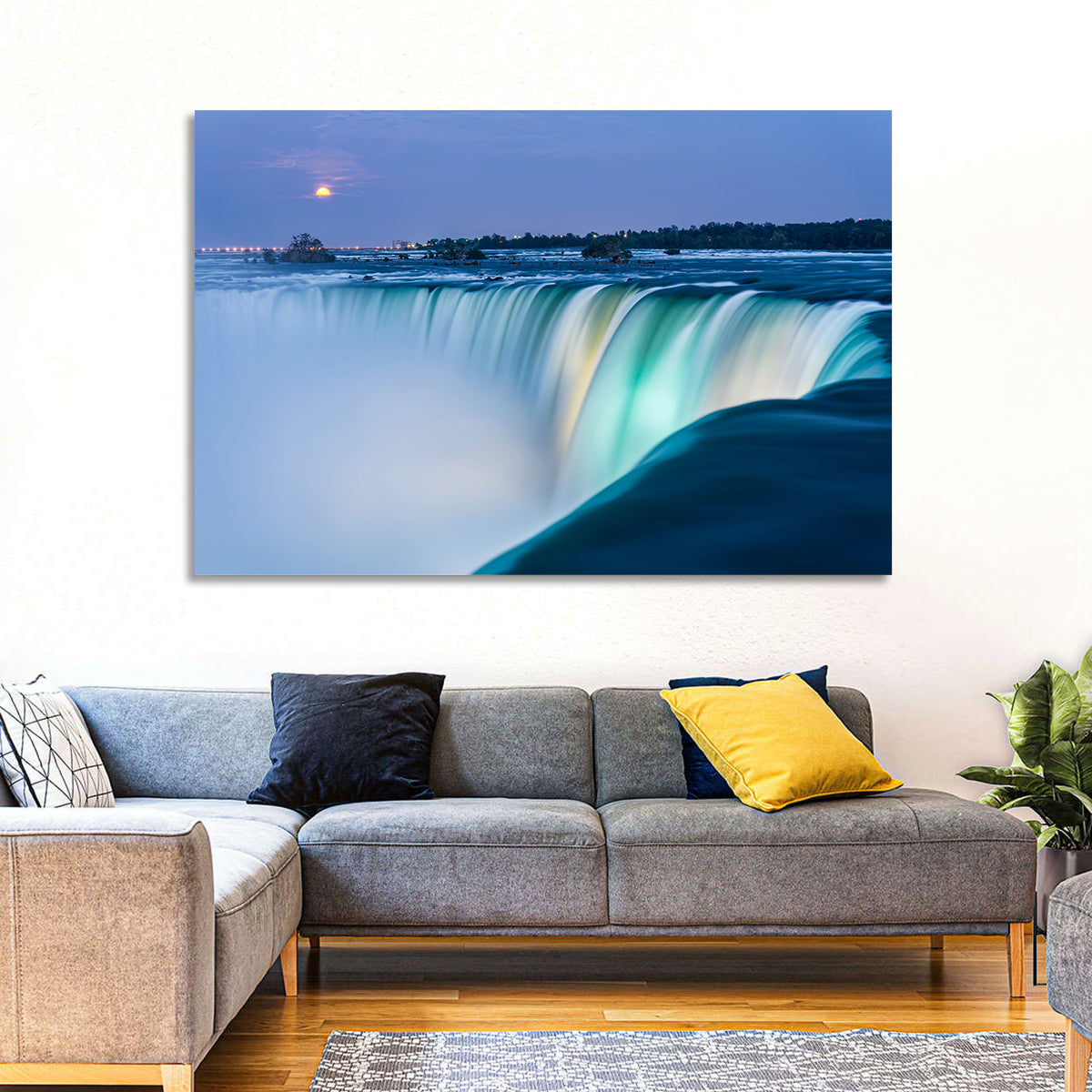 Horseshoe Falls by Moonlight Wall Art