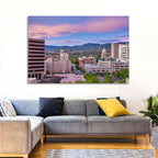 Boise Downtown at Golden Hour Wall Art