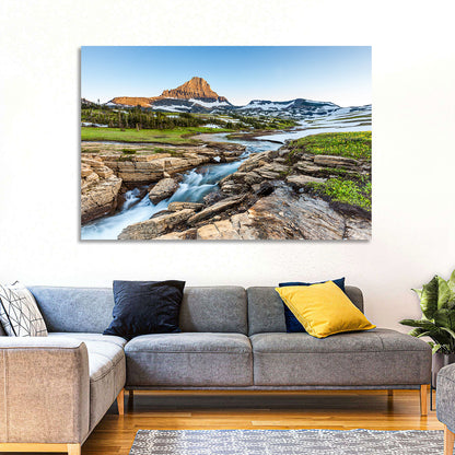 Logan Pass Golden Hour Wall Art