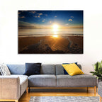 Sunrise Over Rippling Sand Wall Art