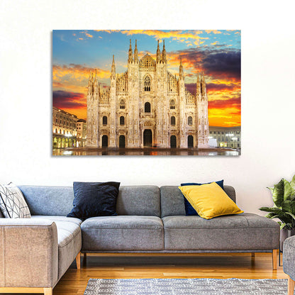 Milan Duomo at Sunset Wall Art