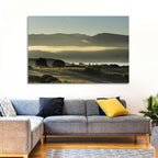Lake Omodeo Morning Mist Wall Art