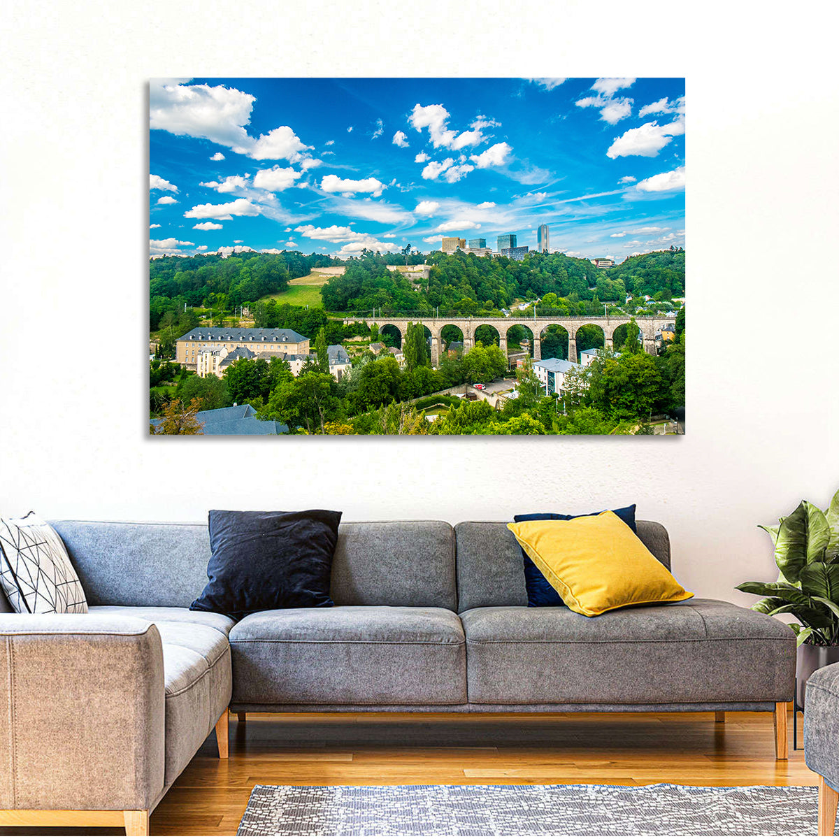 Viaduc De Pulvermühl, Luxembourg Wall Art in a room, landscape