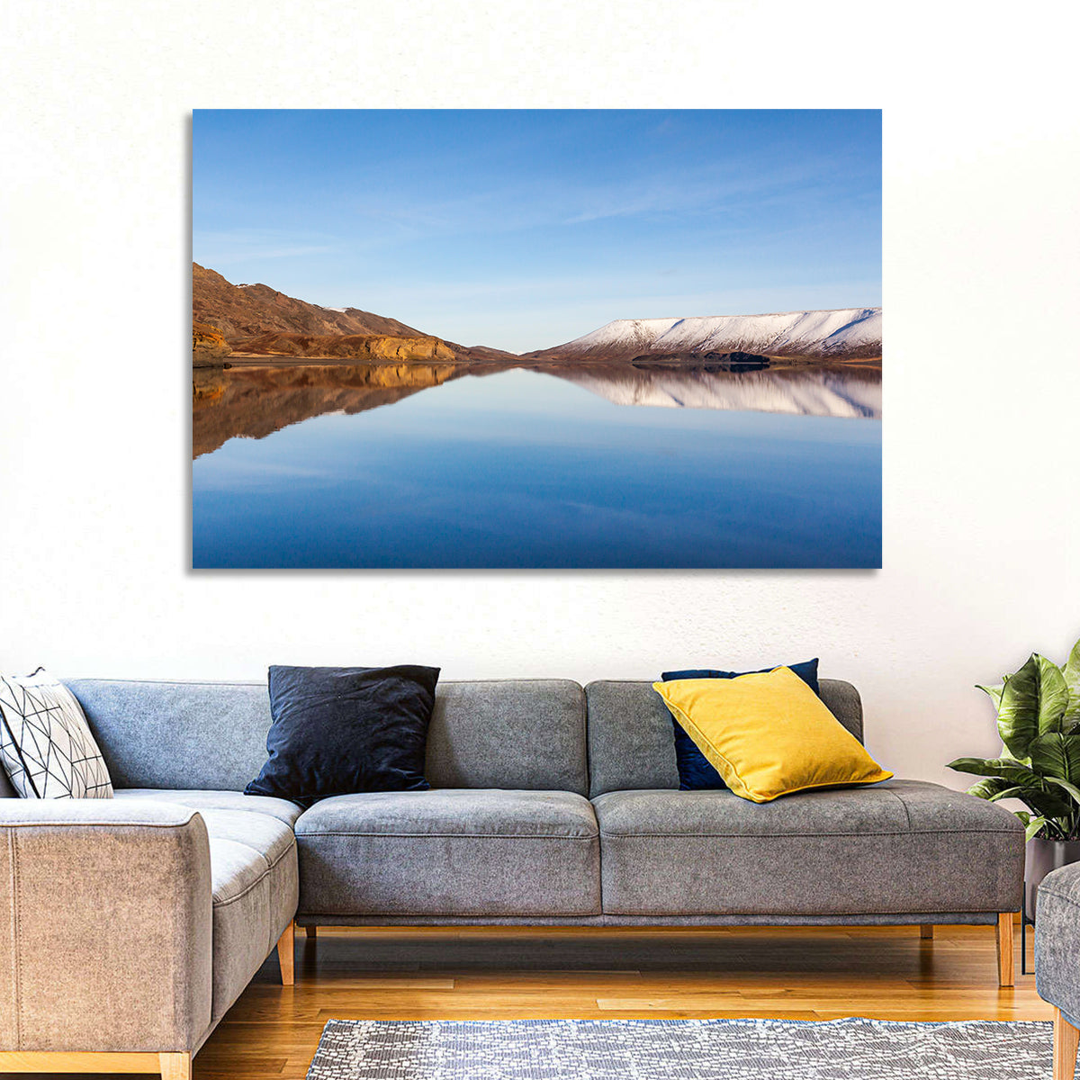 Lake Kleifarvatn Reflection Wall Art