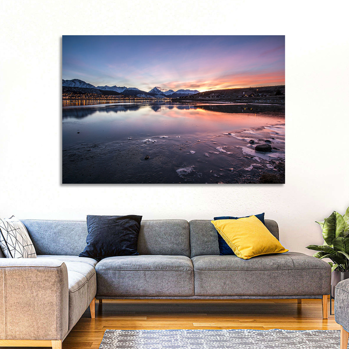 Ushuaia Twilight Reflection Wall Art