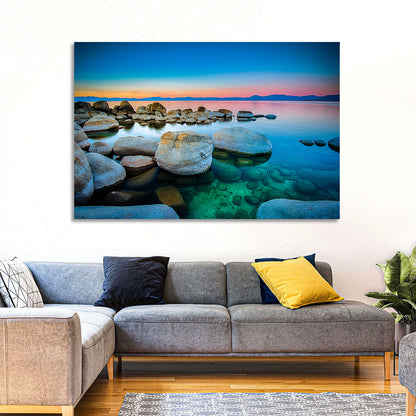 Lake Tahoe Sunset Boulders Wall Art