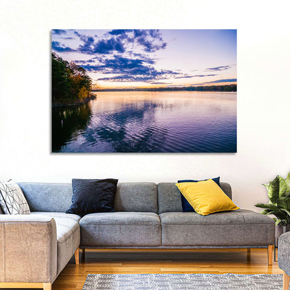 Lake Wylie Sunset Reflection Wall Art