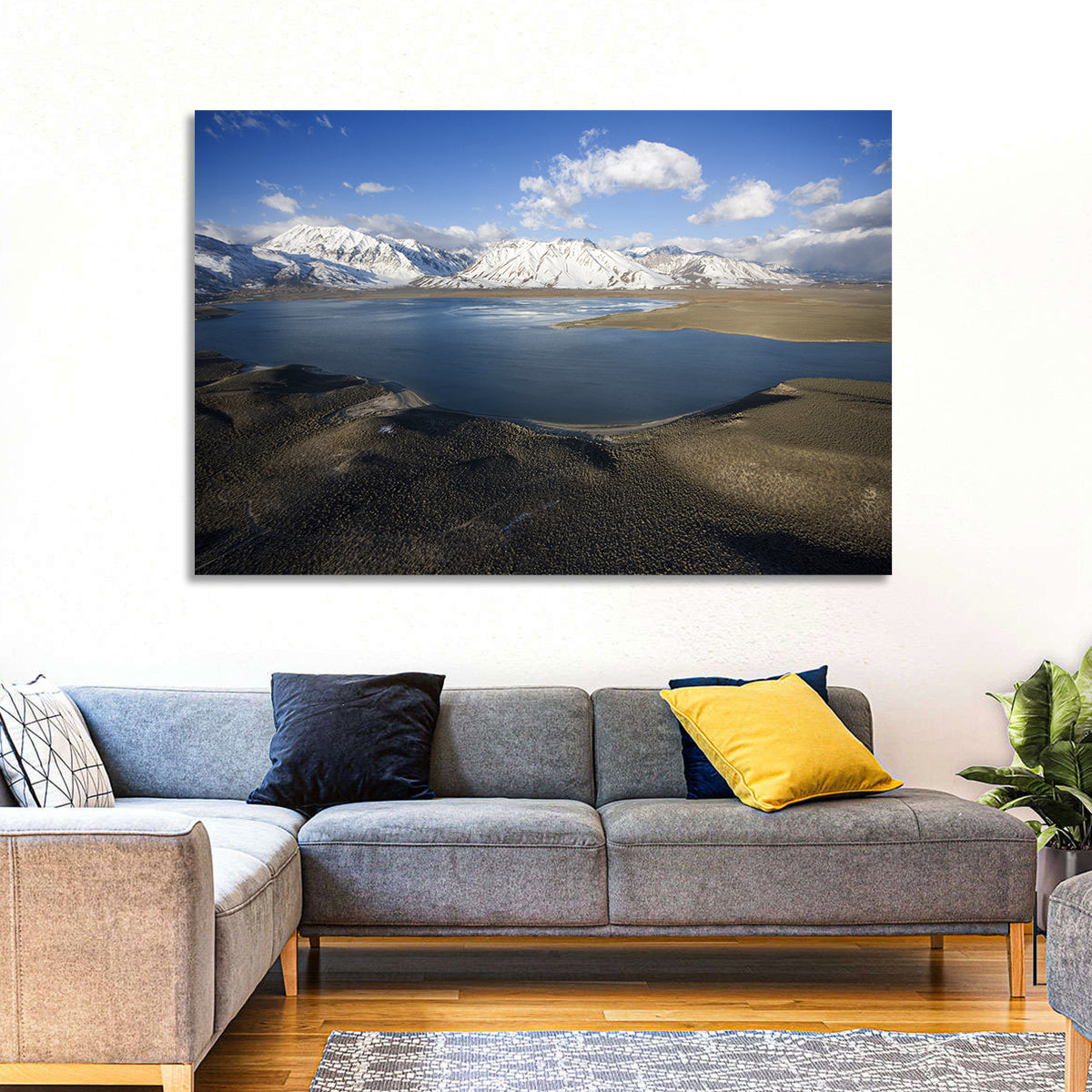 Lake Crowley Aerial View Wall Art