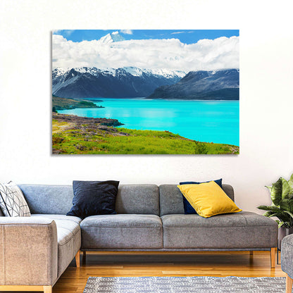 Turquoise Lake Pukaki with Mount Cook Wall Art