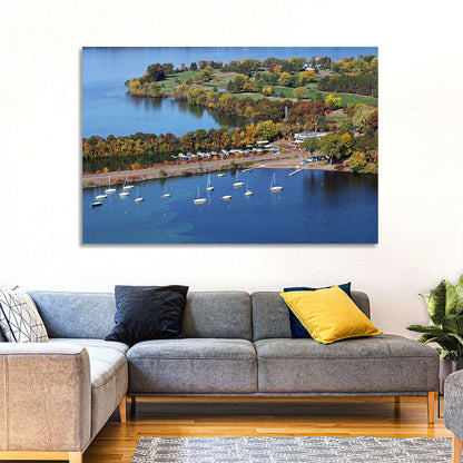 Lake Wissota Aerial Wall Art