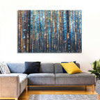 Golden Hour Winter Pine Forest Wall Art